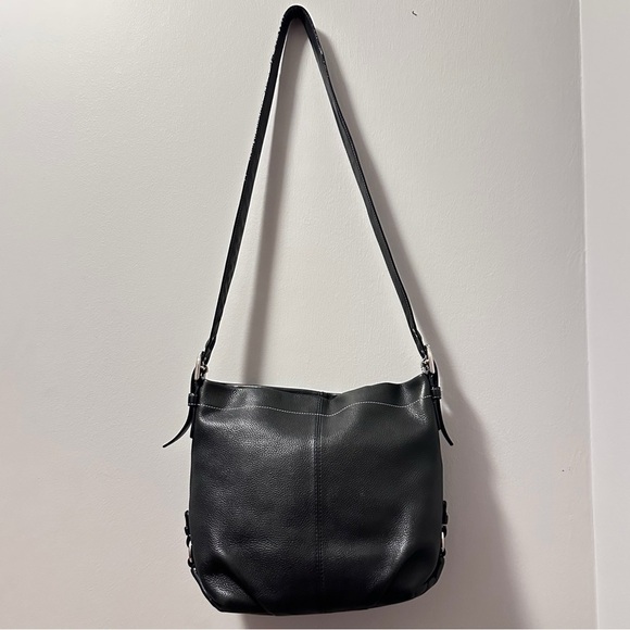 Coach Soho Shoulder Bag Black Pebbled Leather Hobo Bag new edge coat - Picture 3 of 16